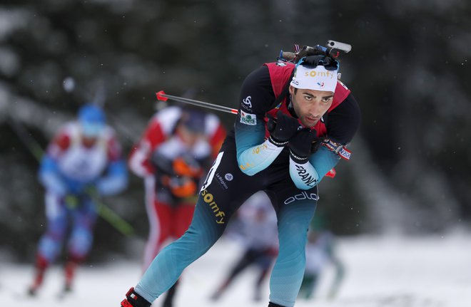 Martin Fourcade se je vrnil na biatlonski vrh. FOTO: Matej Družnik/Delo