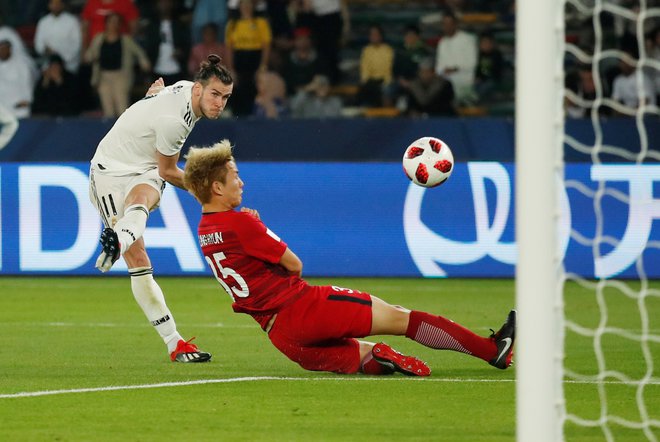 Gareth Bale je zadel trikrat. FOTO: Andrew Boyers/Reuters