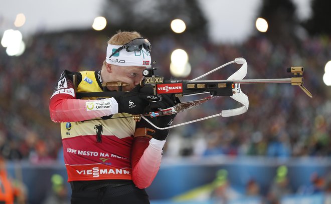 Johannes Boe je še povečal prednost v skupnem seštevku. FOTO: AP