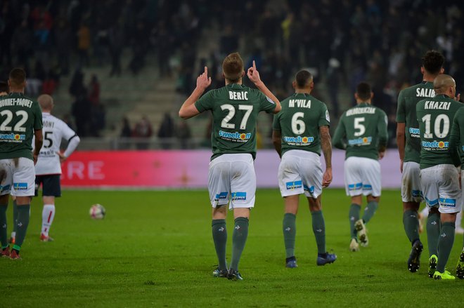 Je Robert Berić v Franciji zabil svoj zadnji gol za St. Etienne? FOTO: AFP