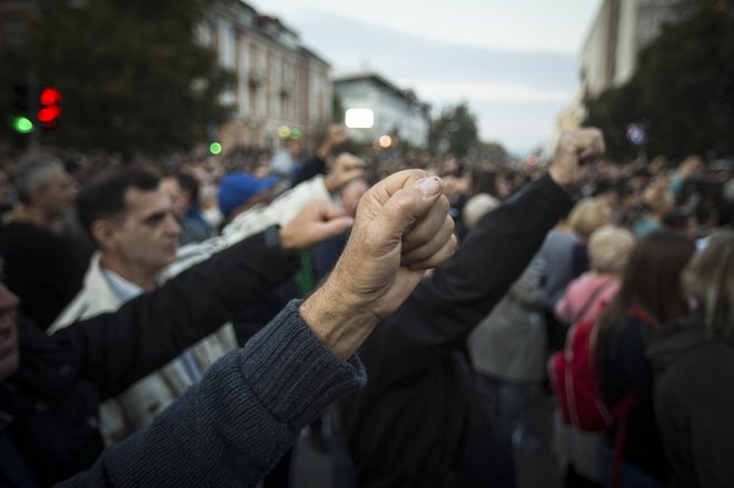 Protesti v Banjaluki zaradi nepojasnjene smrti 21-letnega Davida Dragičevića potekajo že devet mesecev. FOTO: Voranc Vogel