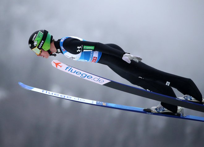 Timi Zajc je bil tudi v kvalifikacijah v Garmisch-Partenkirchnu prepričljivo najboljši Slovenec. FOTO: Reuters