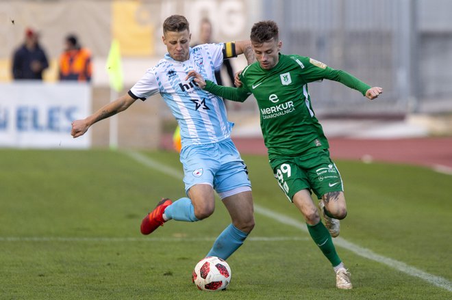 Nogometaši Gorice so po polovici državnega prvenstva na sedmem mestu. FOTO: Voranc Vogel/Delo