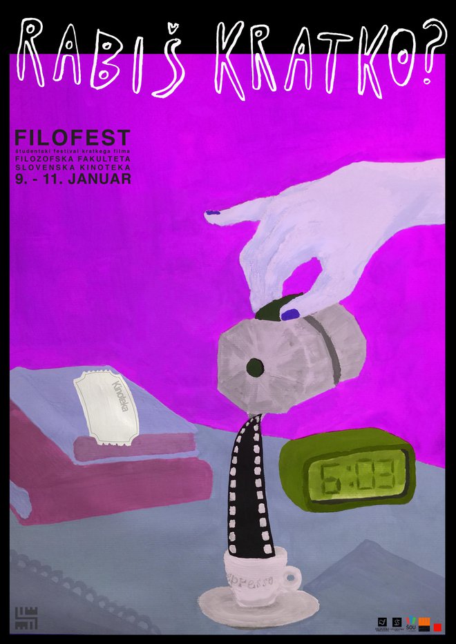 Festivalski plakat je delo študentke&shy; ALUO Ave Tribušon Ovsenik. Foto arhiv Filofesta