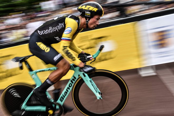 Vožnja na čas je bila eden glavnih razlogov, da se je Primož Roglič raje kot za Tour odločil za Giro. Foto AFP