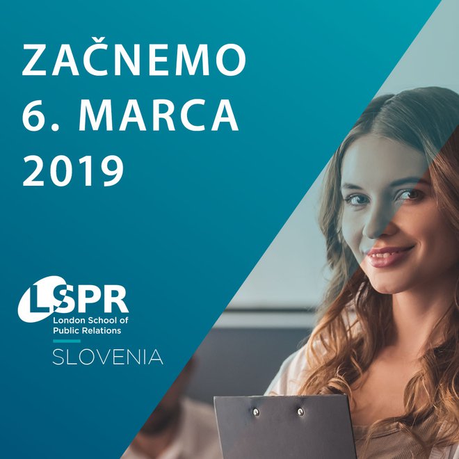 Začnemo 6. marca 2019. Foto: LSPR Slovenija