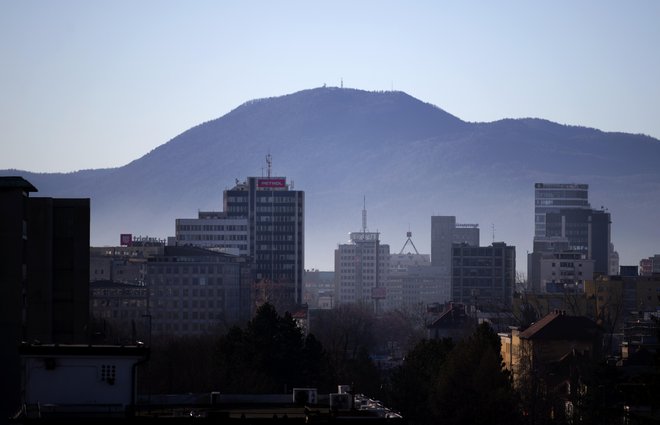 Ljubljanska panorama, 15. januar 2019 [Petrol, Zavarovalnica Triglav, Telekom, Intercontinental, panorame] Foto Matej Družnik