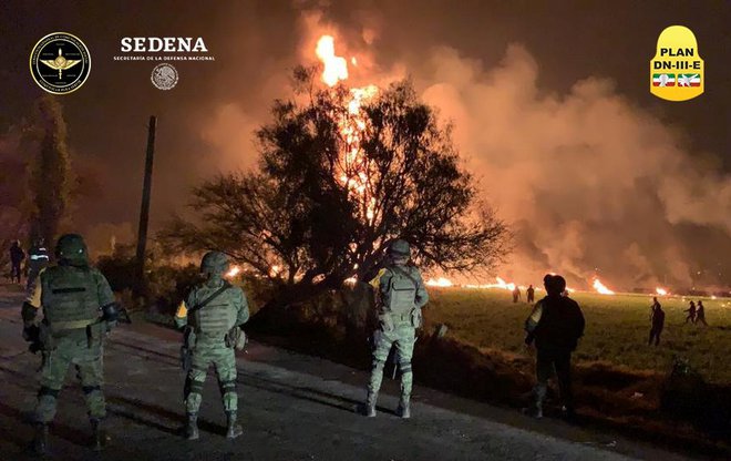 Uradni vzrok eksplozije še ni znan. FOTO: Handout Reuters