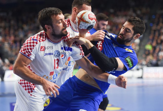 Zlatko Horvat je bil ob vratarju Marinu Šegu junak hrvaške zmage proti Franciji. FOTO: AFP