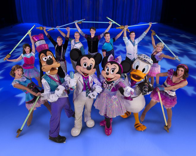 Najbolj znani Disneyjevi junaki, tokrat na ledu. FOTO: Disney On Ice