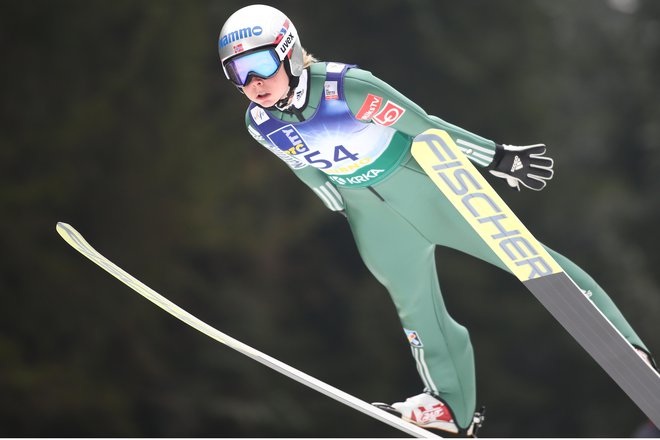 Maren Lundby je bila lani najboljša skakalka sezone. FOTO: Tomi Lombar/Delo