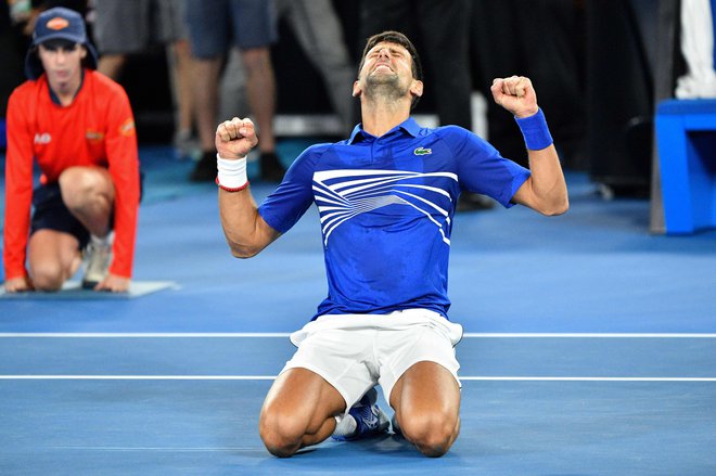 Novak Đoković si je konkurenco v Melbournu pokoril že sedmič. FOTO: Saeed Khan/AFP