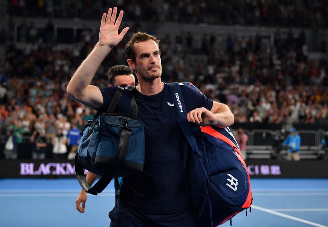 Andy Murray se je hitro poslovil na OP Avstralije. FOTO: AFP