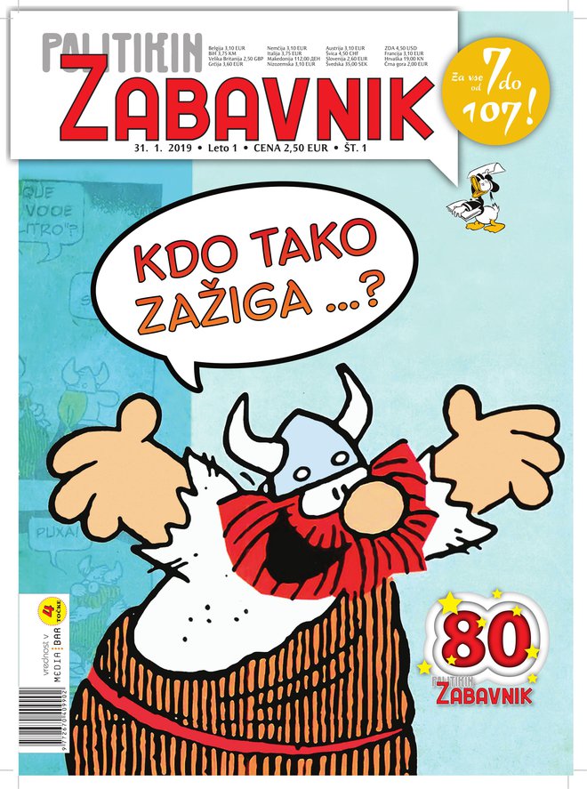 Prva številka <em>Politikinega Zabavnika</em> v slovenščini po 30 letih izide danes. Foto promocijsko gradivo