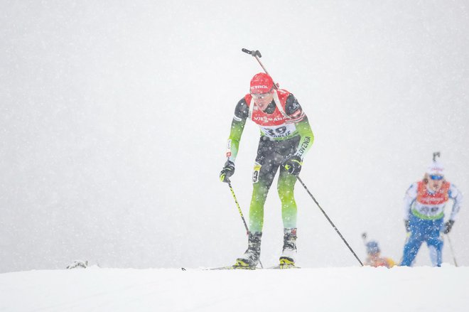 Alex Cisar je bil od prvega zasledovalca hitrejši pol minute. FOTO: Matija Kovačević