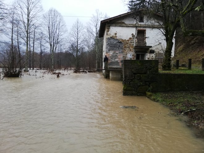 Poplave v Ilirski Bistrici FOTO: PU Koper