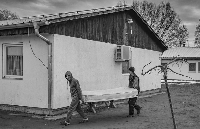 Zbirni center za begunce Krnjača. FOTO: Jože Suhadolnik