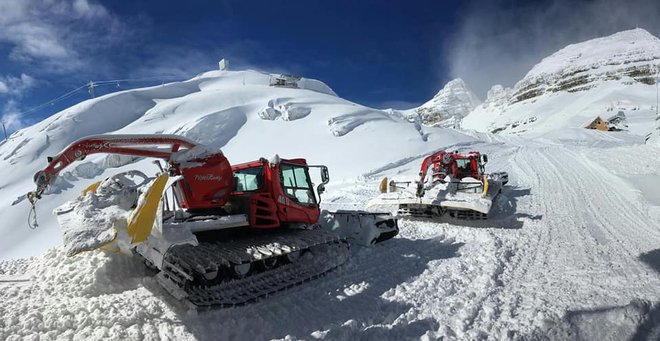 Na Kaninu je zdaj skoraj tri metre snega. Foto Facebook Kanin-Sella Nevea