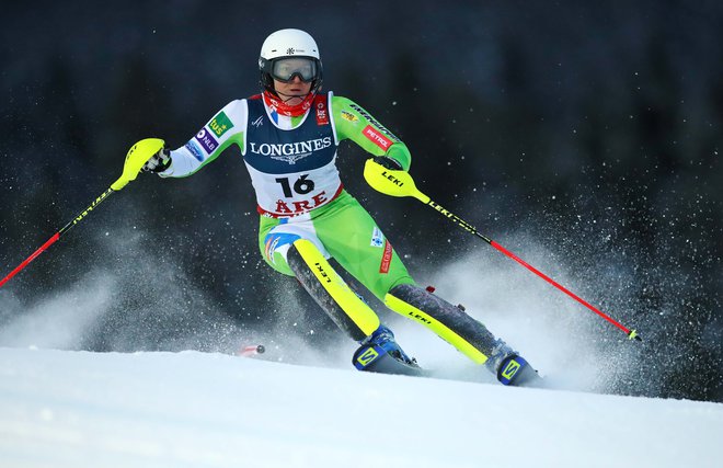 Maruša Ferk je odprla slalomski del kombinacije. FOTO: Denis Balibouse/Reuters