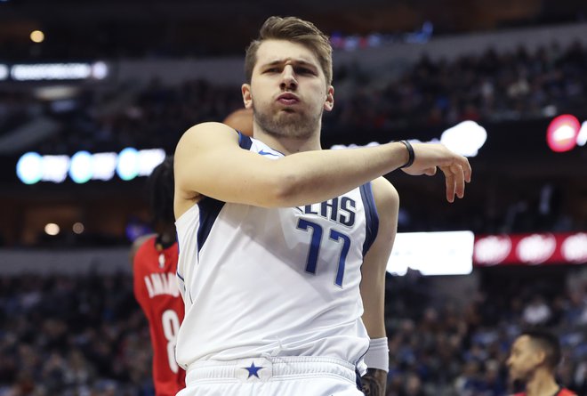 Luka Dončić sprva ni bil pri metu, nato pa je Portlandu natresel 28 točk in Dallas popeljal do zmage. FOTO: Kevin Jairaj/Usa Today Sports