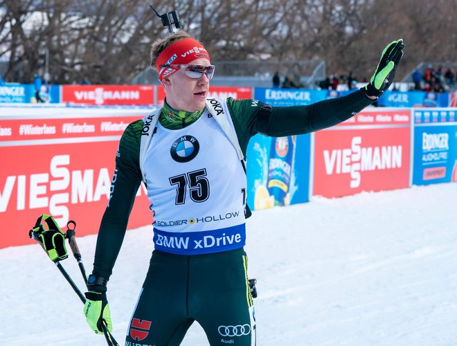 Roman Rees se je na stopničke prebil s številko 75. FOTO: Don Emmert/AFP