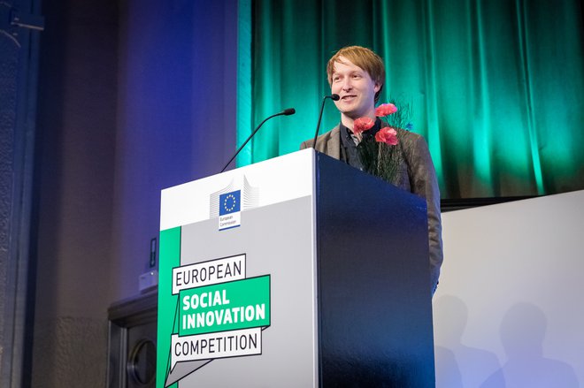 Matevž Straus, HeritageLab, eden izmed treh zmagovalcev evropskega tekmovanja za socialne inovacije 2018