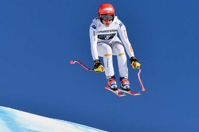 Federica Brignone je najbolje opravila s smukaškim delom kombinacije, nato pa prednost ubranila tudi v slalomu. FOTO: Fabrice Coffrini/AFP