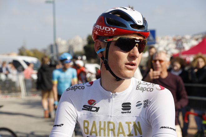 Mohoriču je padec prekrižal načrte, a upa, da bo že v nekaj dneh nazaj na kolesu. FOTO: Bahrain Merida