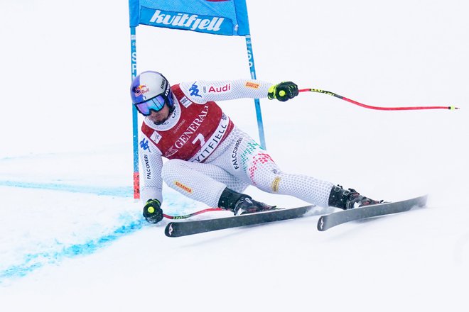 Dominik Paris je ponovil podvig iz Bormia. FOTO: Erik Johansen/AFP