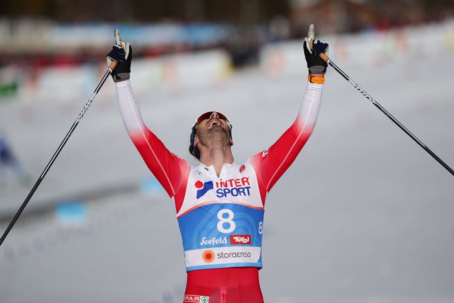 Hans Christer Holund je poskrbel za to, da Norvežani v Seefeldu niso bili premagani. FOTO: Lisi Niesner/Reuters