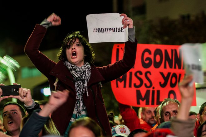 Čeprav so tokratni protesti državljanov najbolj množični v zgodovini Črne gore, ni verjetno, da bodo sprožili spremembe. FOTO: Stevo Vasiljević/Reuters