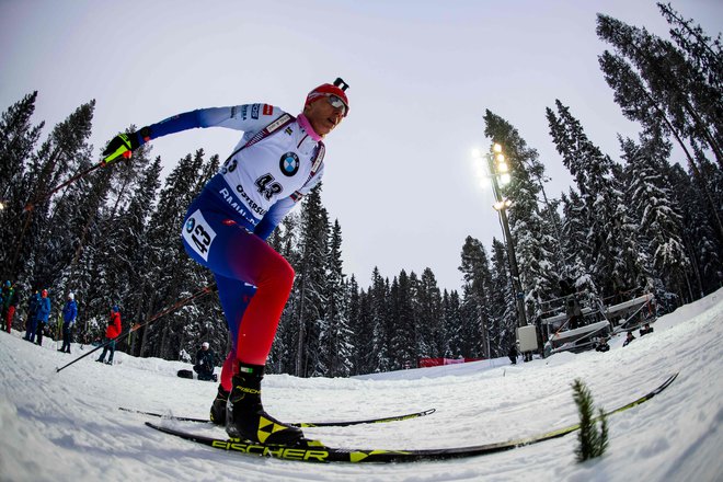 Anastazija Kuzmina je pri 34 letih prvič postala svetovna prvakinja. FOTO: Jonathan Nackstrand/AFP