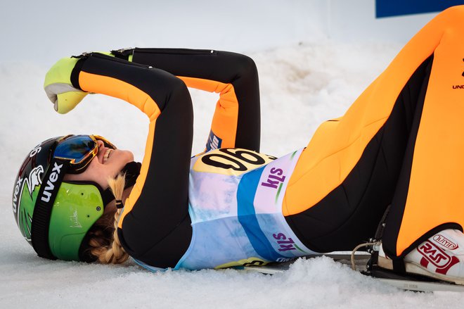 Nika Križnar je v finalu pridobila štiri mesta. FOTO: Jure Makovec/AFP