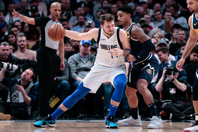 Luka Dončić ni bil daleč od petega trojnega dvojčka v sezoni. FOTO: Isaiah J. Downing/Reuters