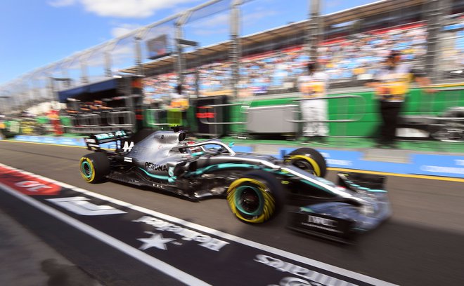 Lewis Hamilton je bil danes dominanten. FOTO: William West/AFP