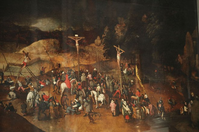 Dragoceno Križanje Pietra Bruegla mlajšega je ostalo na varnem. FOTO: Wikipedija