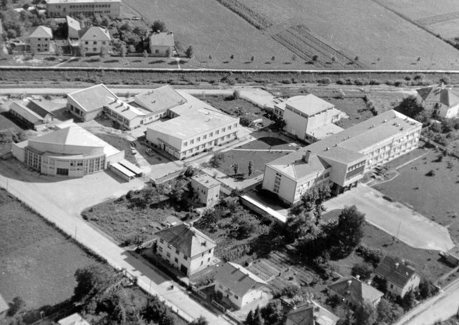 Institutske zgradbe po odprtju leta 1953. FOTO: Fotoarhiv IJS