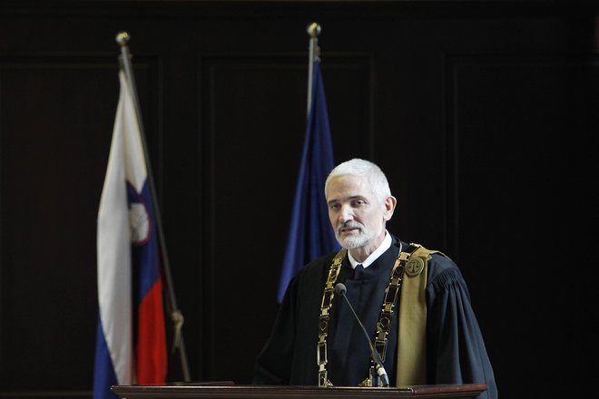 Damijan Florjančič, predsednik vrhovnega sodišča, je ob otvoritvi sodnega leta izrazil pričakovanje, da se bo počasi dvignilo tudi zaupanje javnosti v sodstvo. Foto Leon Vidic