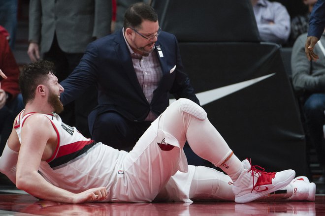 Poškodba Nurkića je velika črna pika na zelo uspešni sezoni Portlanda. FOTO: Reuters