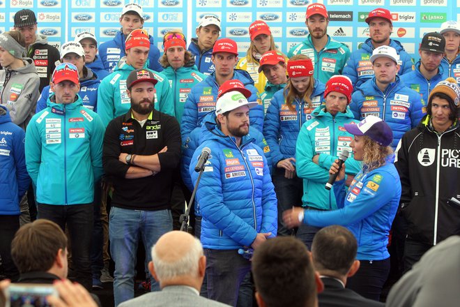 Filip Flisar (drugi z leve) in Boštjan Kline (tretji z leve) se bosta tokrat pomerila med seboj. FOTO: Marko Feist/Slovenske novice