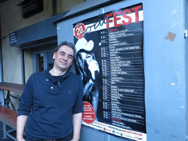 Andrej Ciuha je soorganizator festivala. Foto Zdenko Matoz