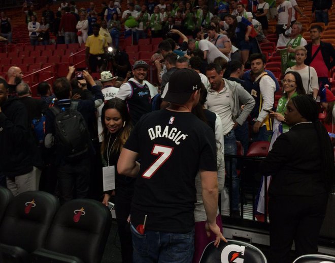 Goran Dragić je zelo pribljubljen med navijači Miamija. FOTO: Mojca Pišek