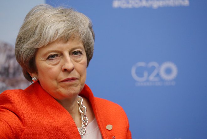 Theresa May bo menda poskusila znova. FOTO: Marcos Brindicci/Reuters