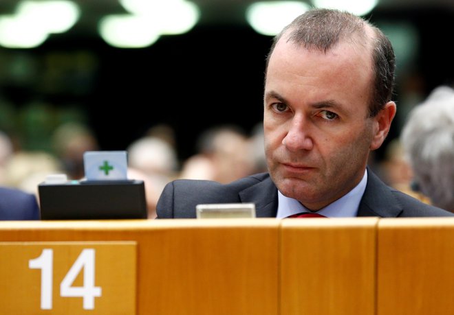 Member of the CSU party and the European People's Party (EPP) candidate for the European election Manfred Weber attends a plenary session of the European Parliament in Brussels, Belgium April 3, 2019. REUTERS/Francois Lenoir
