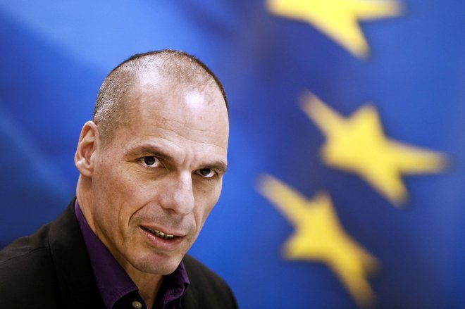 Nekdanji grški finančni minister Minister Yanis Varufakis na tiskovni konferenci v Atenah 4. marca 2015.&nbsp;<br />
Foto: Alkis Konstantinidis, Reuters