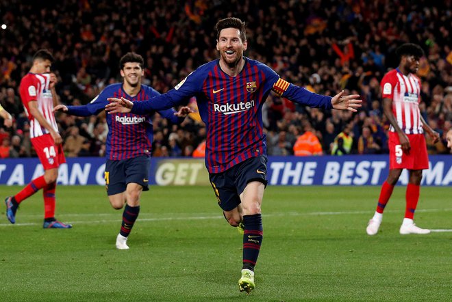 Lionel Messi je zabil Janu Oblaku že šesti ligaški gol. FOTO: Reuters