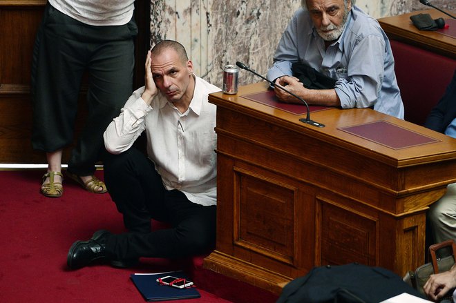 Janis Varufakis je bil grški finančni minister od januarja do julija 2015. FOTO: AFP