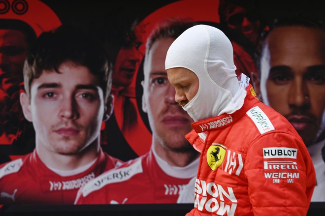 Sebastian Vettel čuti pritisk nadobudnega moštvenega kolega Charlesa Leclerca. FOTO: AFP