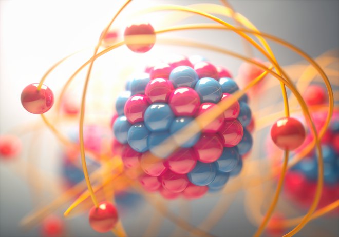 Nevtroni skupaj s protoni sestavljajo atomsko jedro. FOTO: Shutterstock