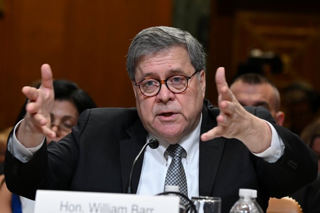 Ameriški pravosodni minster William Barr je ponovil, da predsednik ni bil ne del zarote niti ni skušal vplivati na t.i. rusko preiskavo. FOTO Reuters